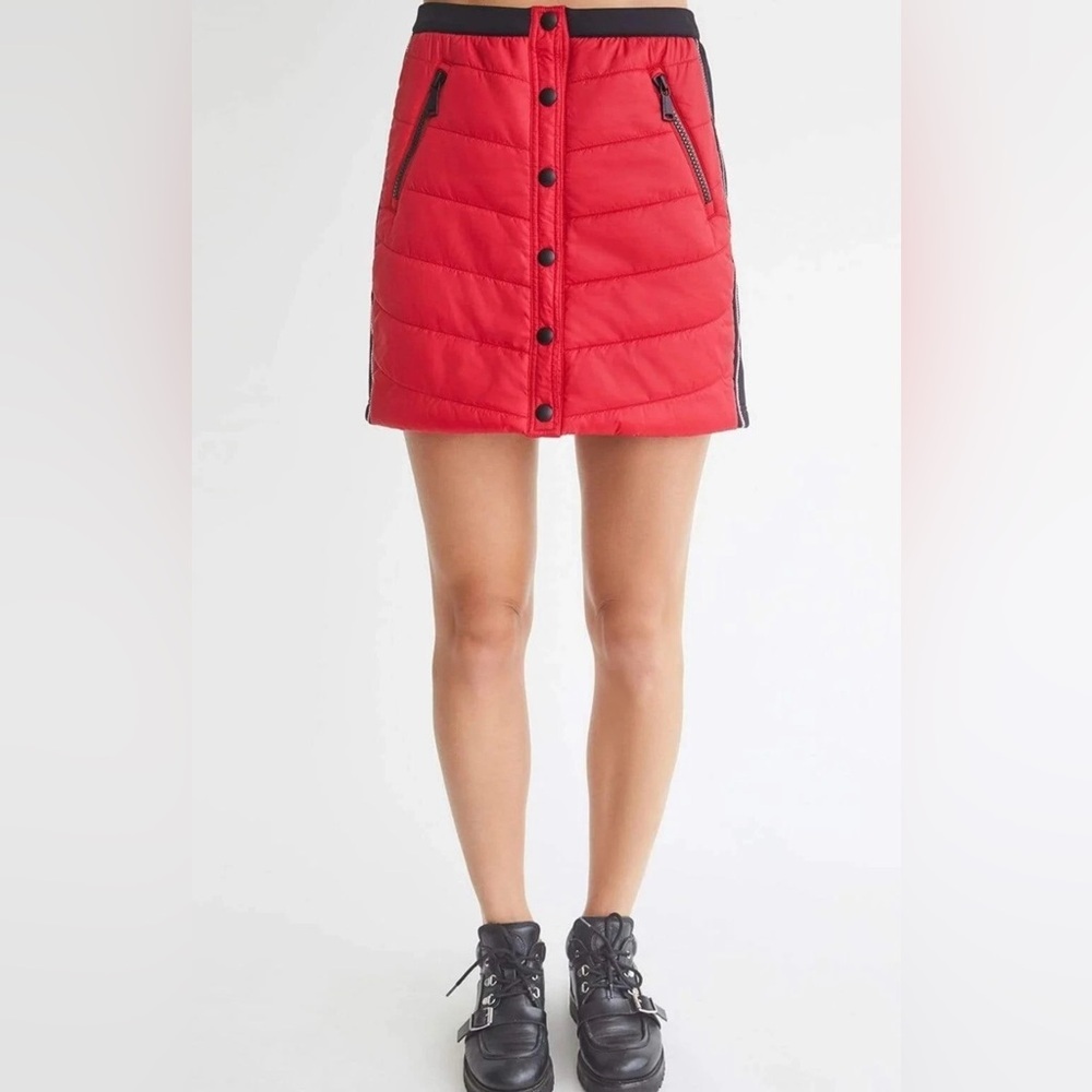 Alp N Rock Valentina Puffer Mini Skirt Women’s Size XS Primaloft Outdoor Red NWT
